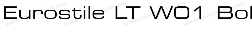 Eurostile LT W01 Bold Extended 2字体转换
